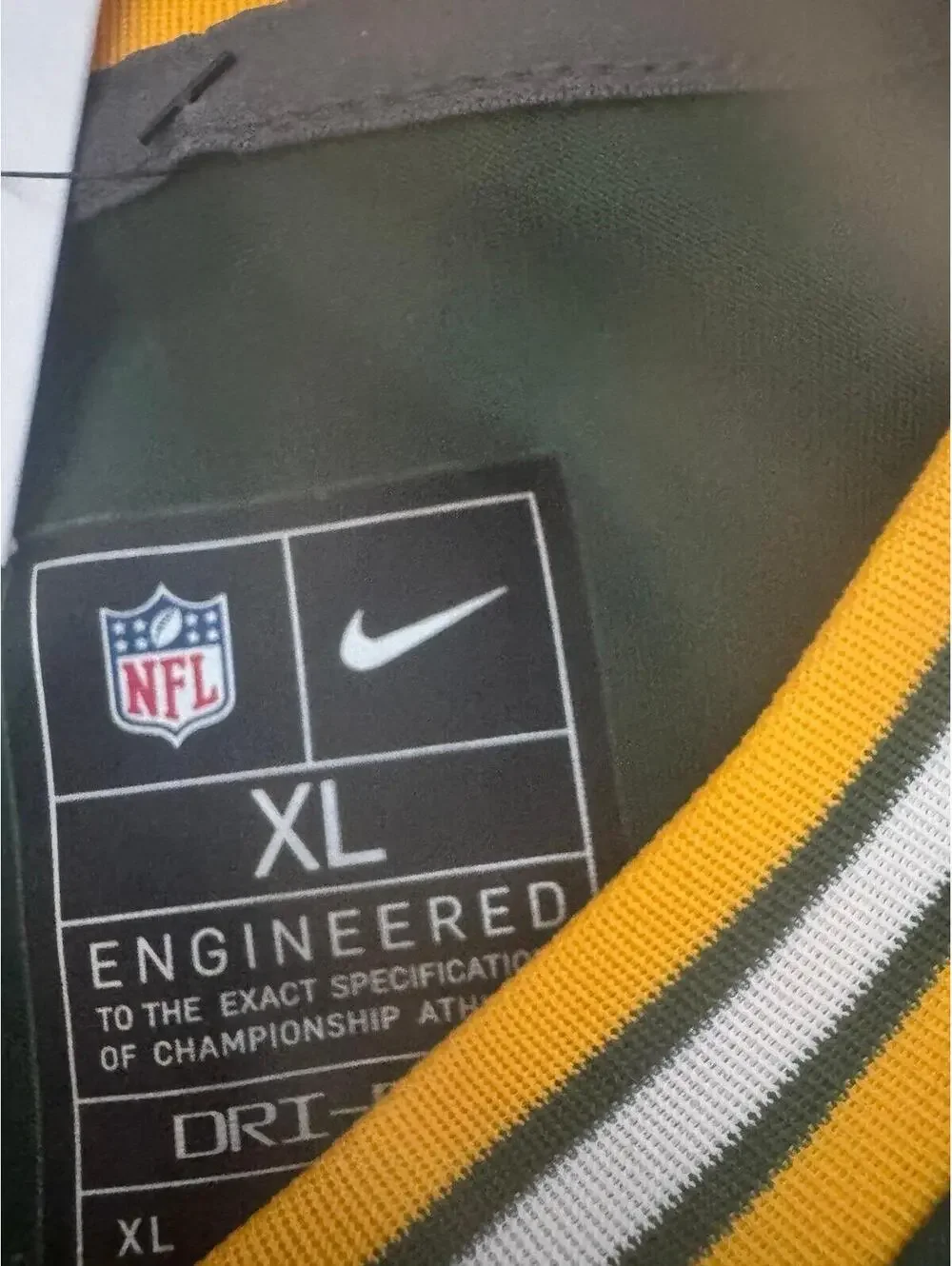 Nike Jordan Love #10 Green Bay Packers NFL On Field Jersey XL Green New With Tag